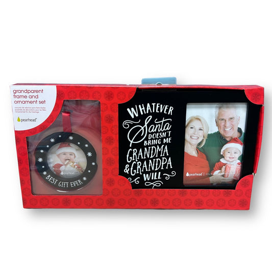 NEW! Grandparent Frame and Ornament Christmas Gift Set