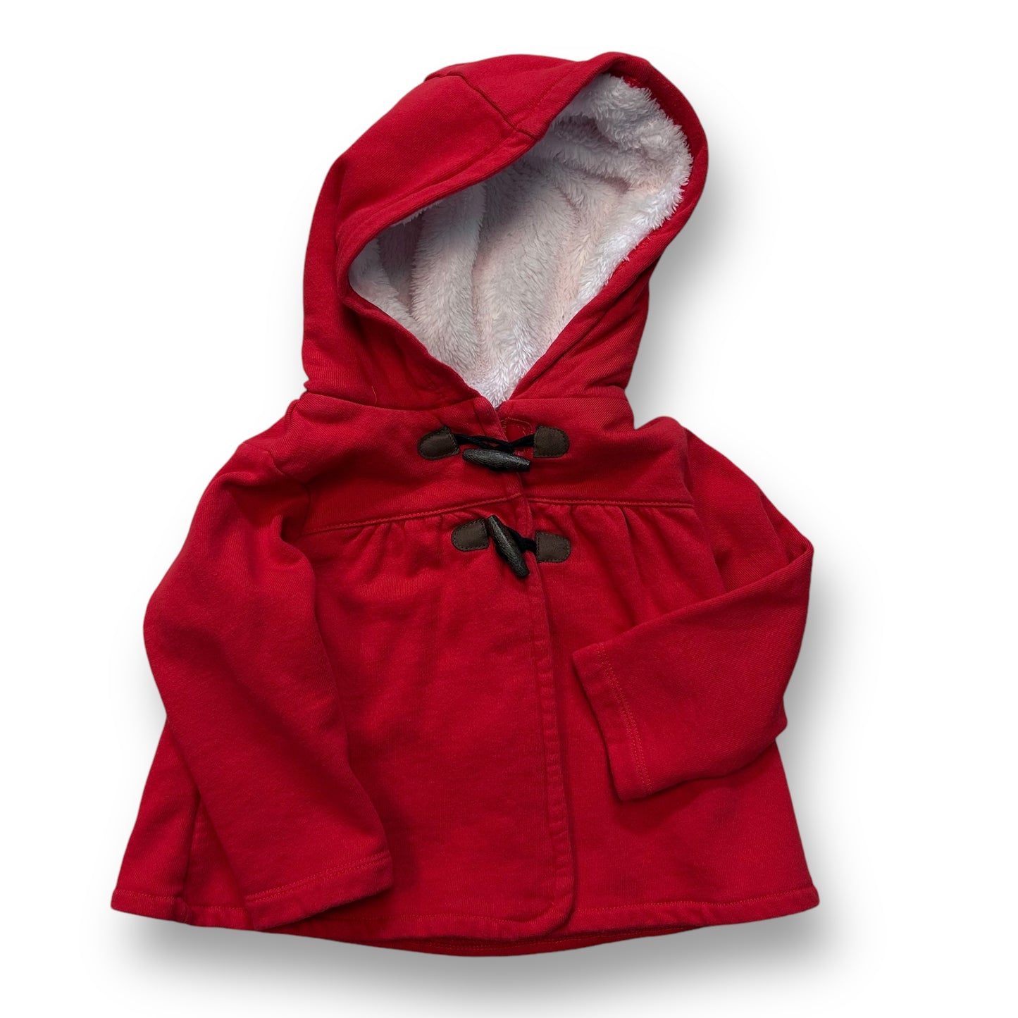 Carter's Girls Size 18 Months Red Lightweight Jacket with Soft Fur Lining
