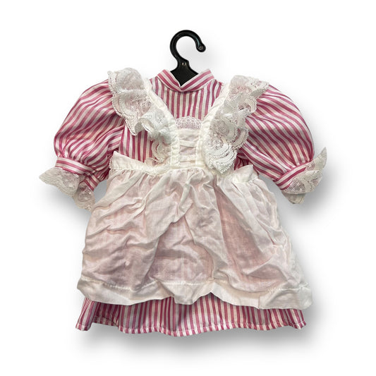 American Girl Pleasant Company Samantha Striped Birthday Dress & Pinafore