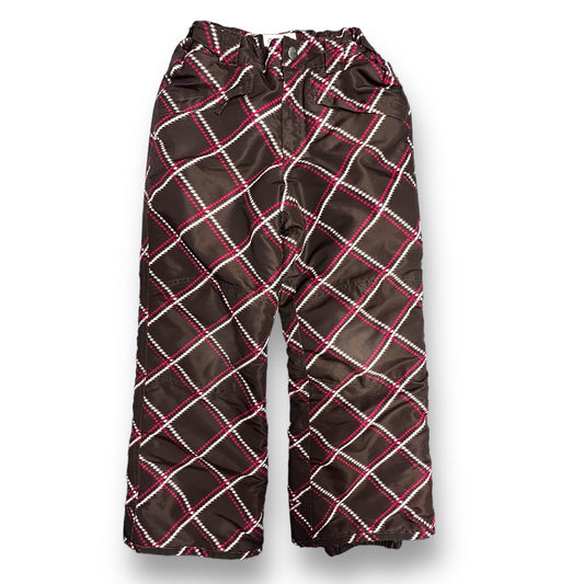 Girls Cherokee Size 7/8 Brown & Pink Waterproof Snow Pants