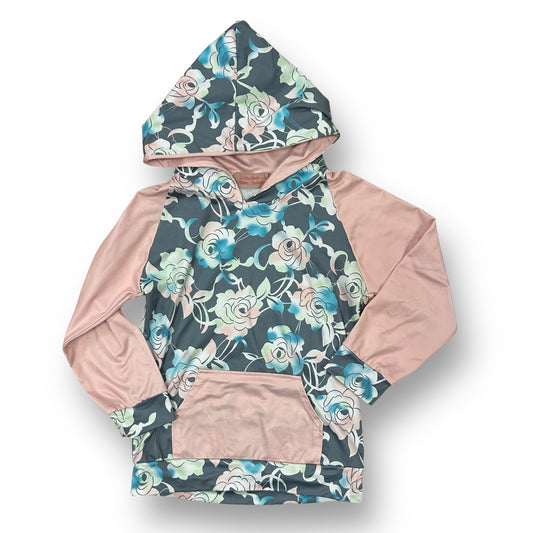 Little Bear & Bean Boutique Girls Size 4T Pink & Gray Soft Pullover Hoodie Shirt