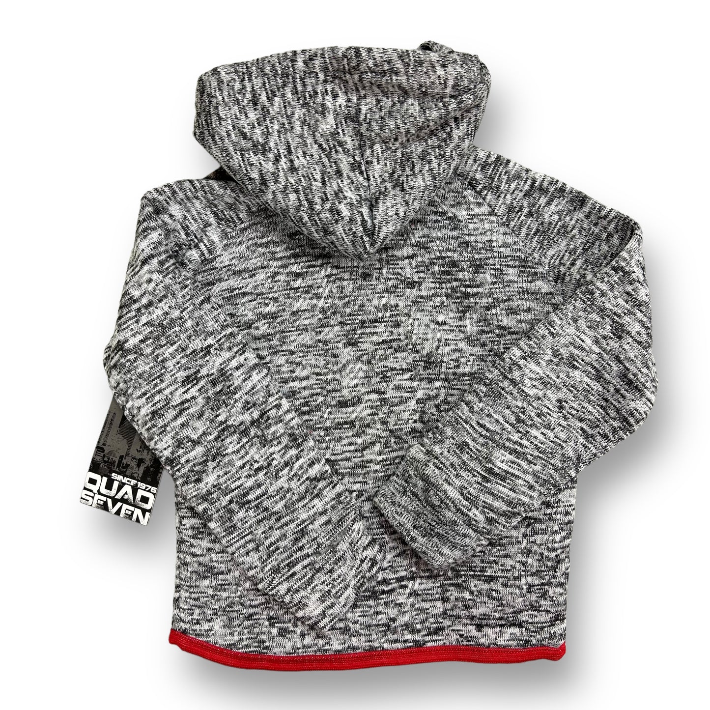 NEW! Boys Size 4 Sweatshirt Heather Gray Full Zippered Hoodie with Pockets