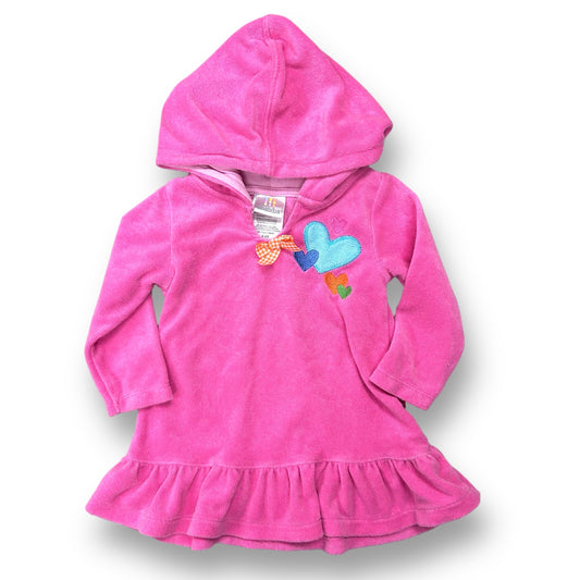 Girls Absorba Size 6-9 Months Pink Terry Hooded Swim Cover-Up