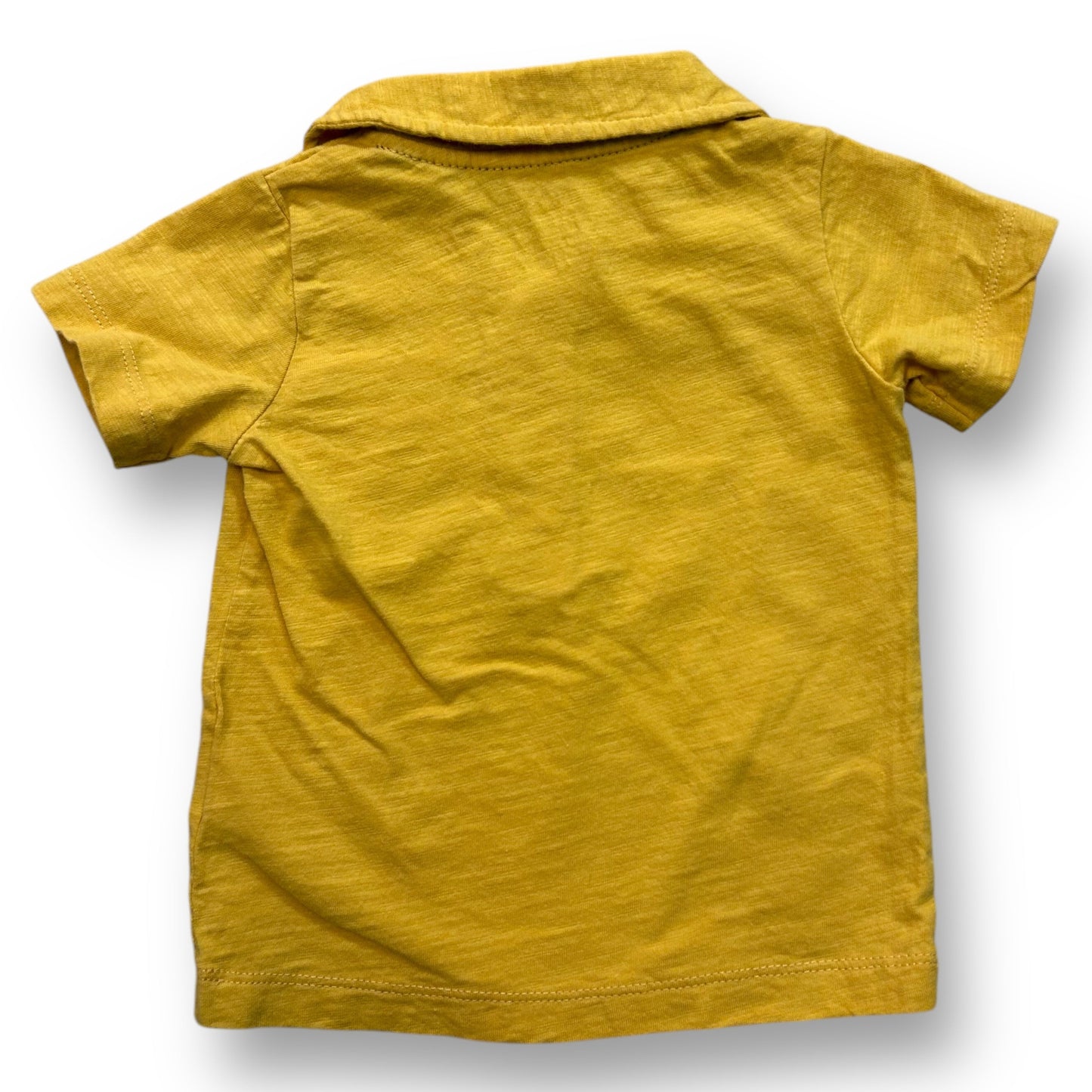 Carter's Size 18 Months Boys Yellow Short Sleeve Polo Shirt with Pocket