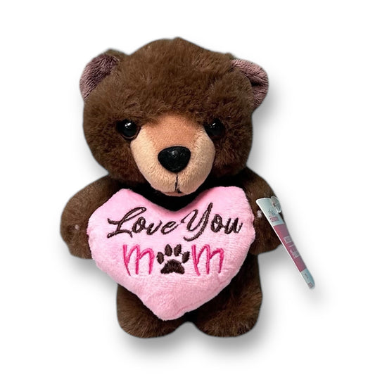 NEW! Love You Mom 7" Mother's Day Plush Bear