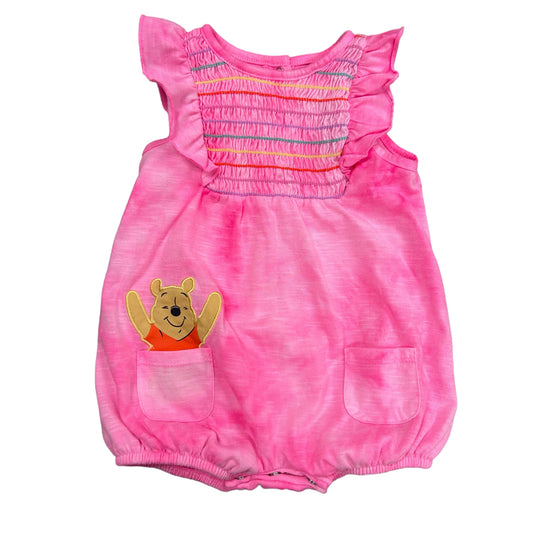 Girls Disney Baby Size 12 Months Pink Winnie the Pooh Ruffle Romper