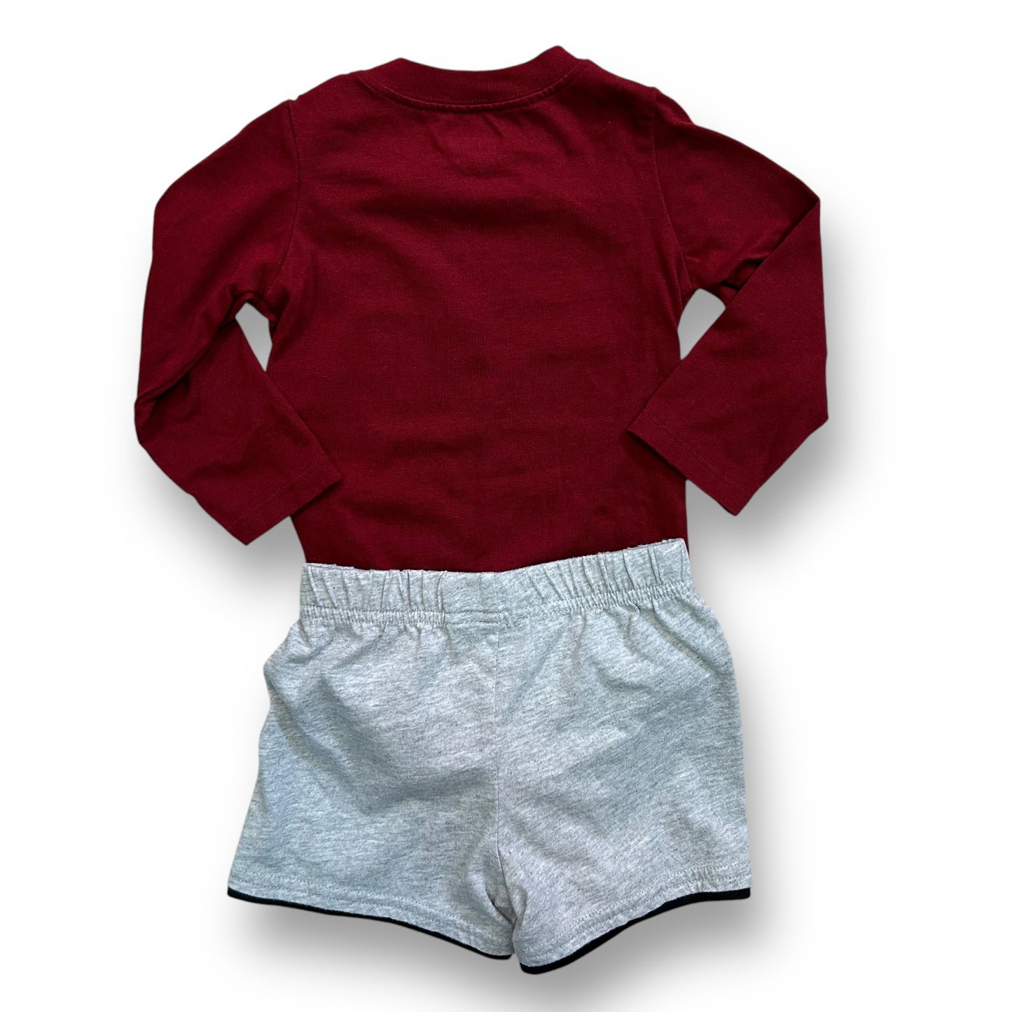 Toddler Boy Outfit Size 18 Months Watching the Game with Dad 2-Pc Shorts Set