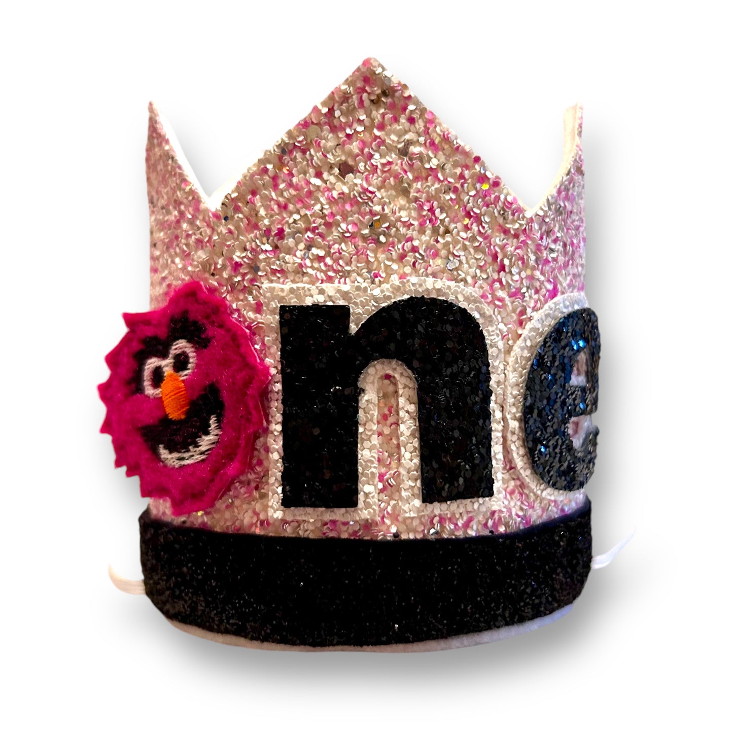 Animal Sparkle Confetti 1st Birthday Crown