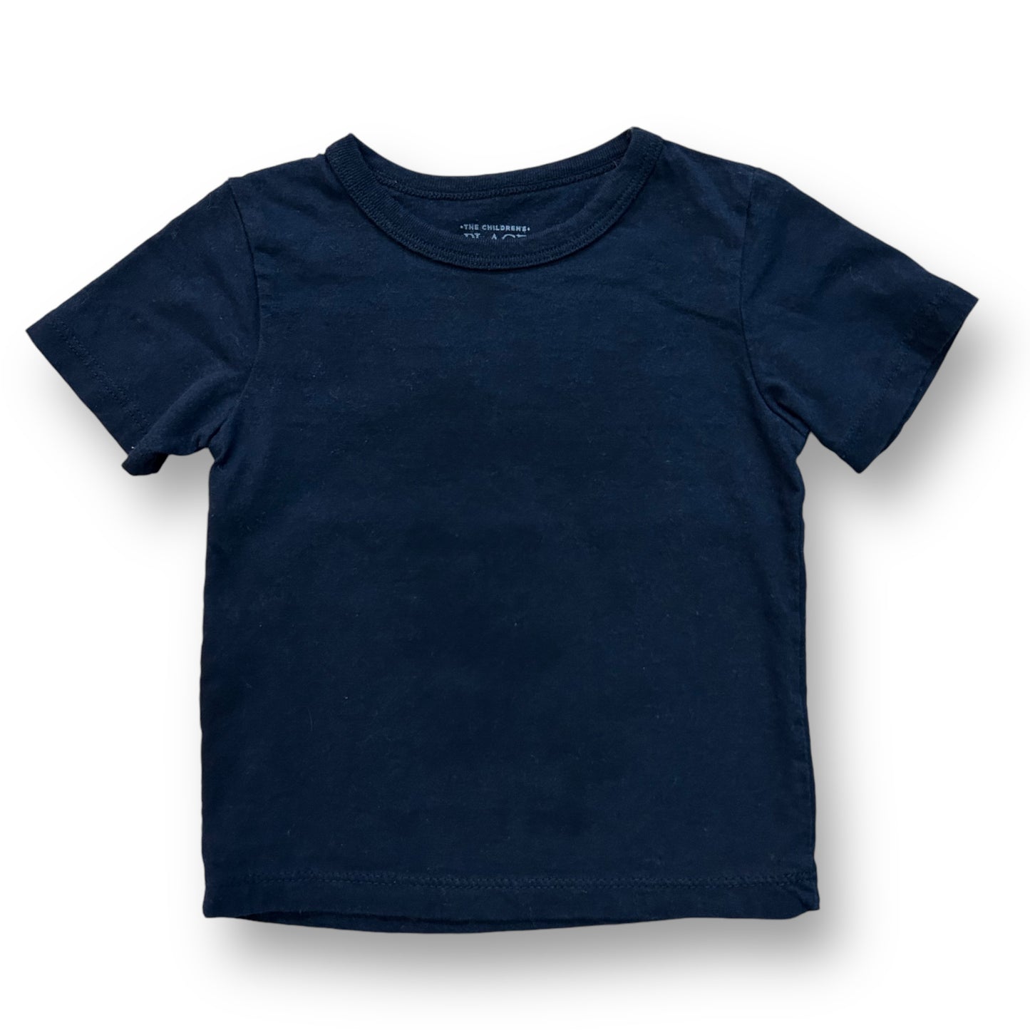 Children's Place Boys T-Shirt Size 12-18 Months Black Short Sleeve Cotton Tee