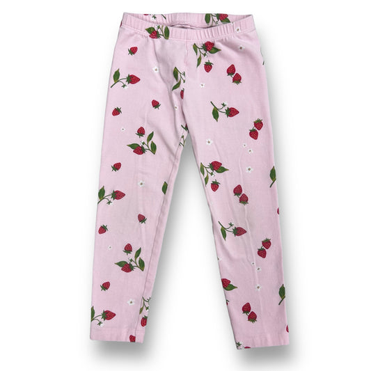 Girls Old Navy Size 4T Pale Pink Strawberry Leggings