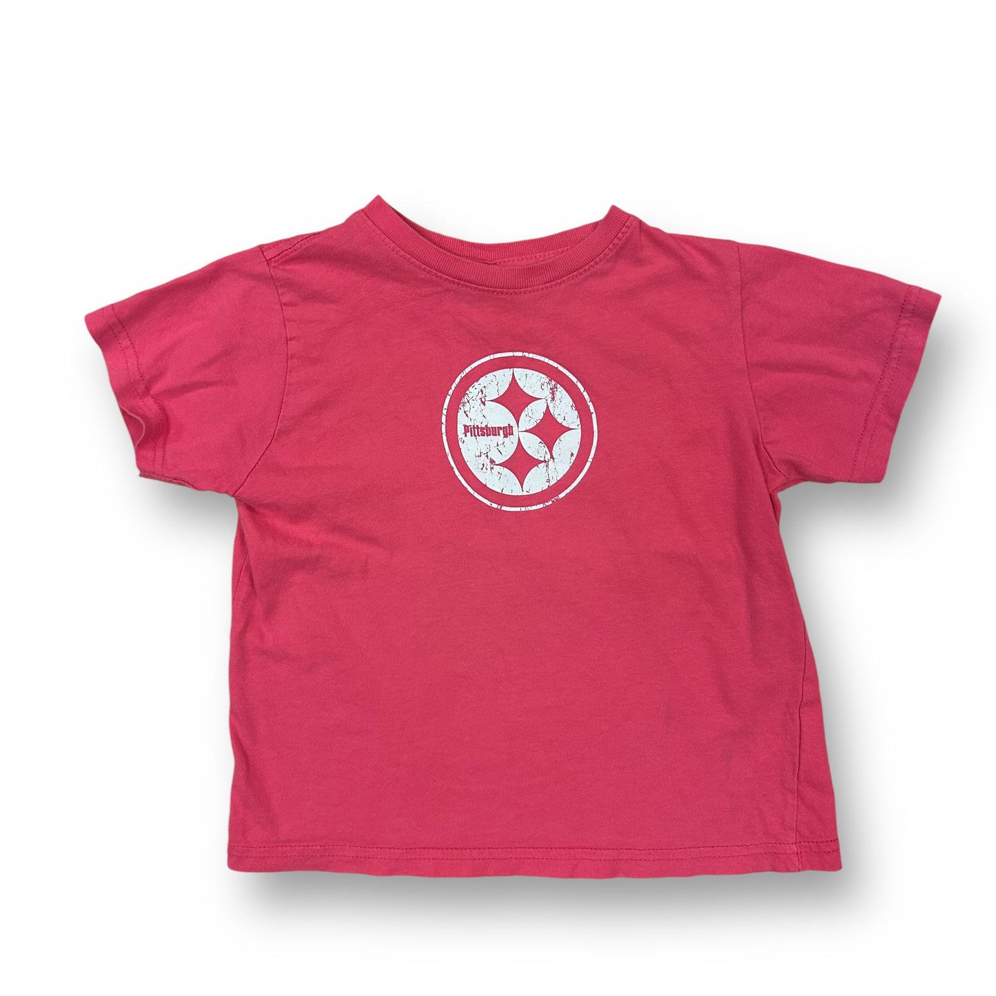 NFL Football Pittsburgh Steelers Girls Size 4 Pink Short Sleeve Tee