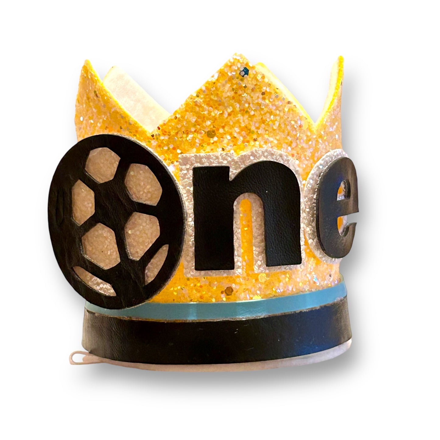 Soccer Ball 1st Birthday Crown