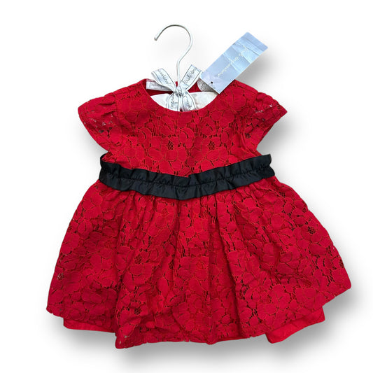 NEW! Girls First Impressions Size 3-6 Months Red Lace Holiday Dress