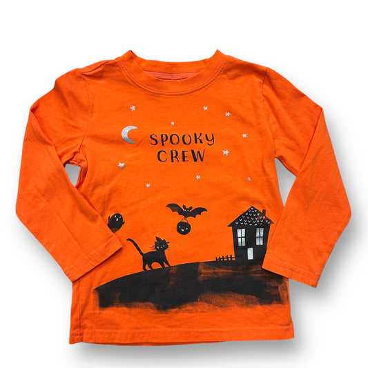 Girls Carter's Size 5T Orange Spooky Crew Halloween Shirt