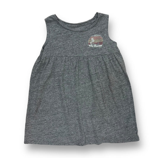 Grayson Mini Girls Size 5T Gray Dress Palm Tree Emblem Sleeveless Sundress