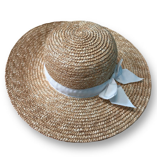 Girls Janie and Jack Size 12-24 Months Tan Woven Straw Hat