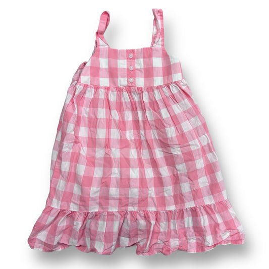 Girls Gap Size 3T Pink & White Checkered Spaghetti Strap Sun Dress