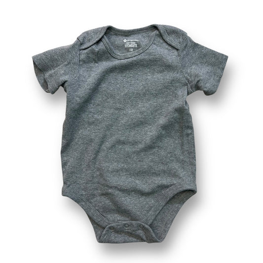 Boys Size 18 Months Heather Gray Everyday Snap-Bottom Tee