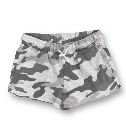 Girls Old Navy Size 6/7 Gray Camo Knit Drawstring Shorts