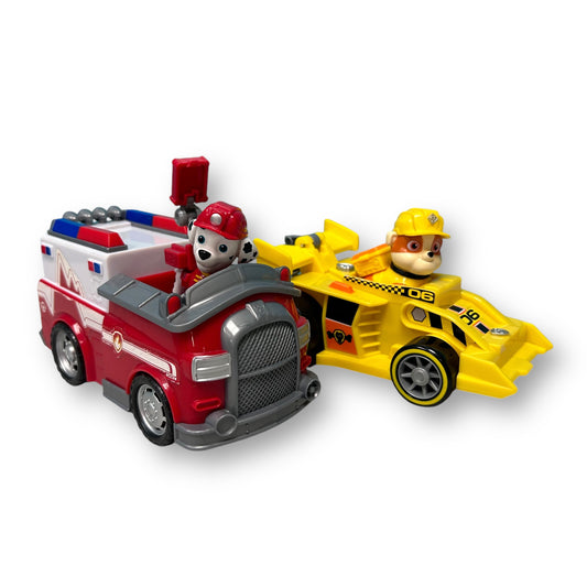 Paw Patrol Collection of 2 Action Figures & Vehicles