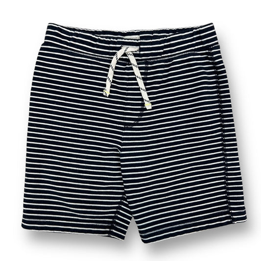 Boys Crewcuts Size 8 Navy/White Striped Elastic Waist Sweat Shorts