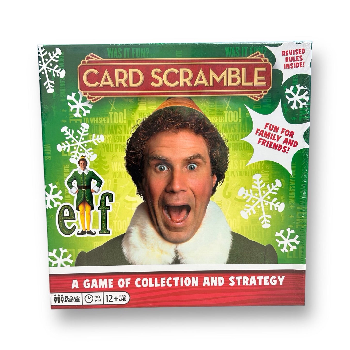 NEW! Elf Card Scramble Christmas Board Game