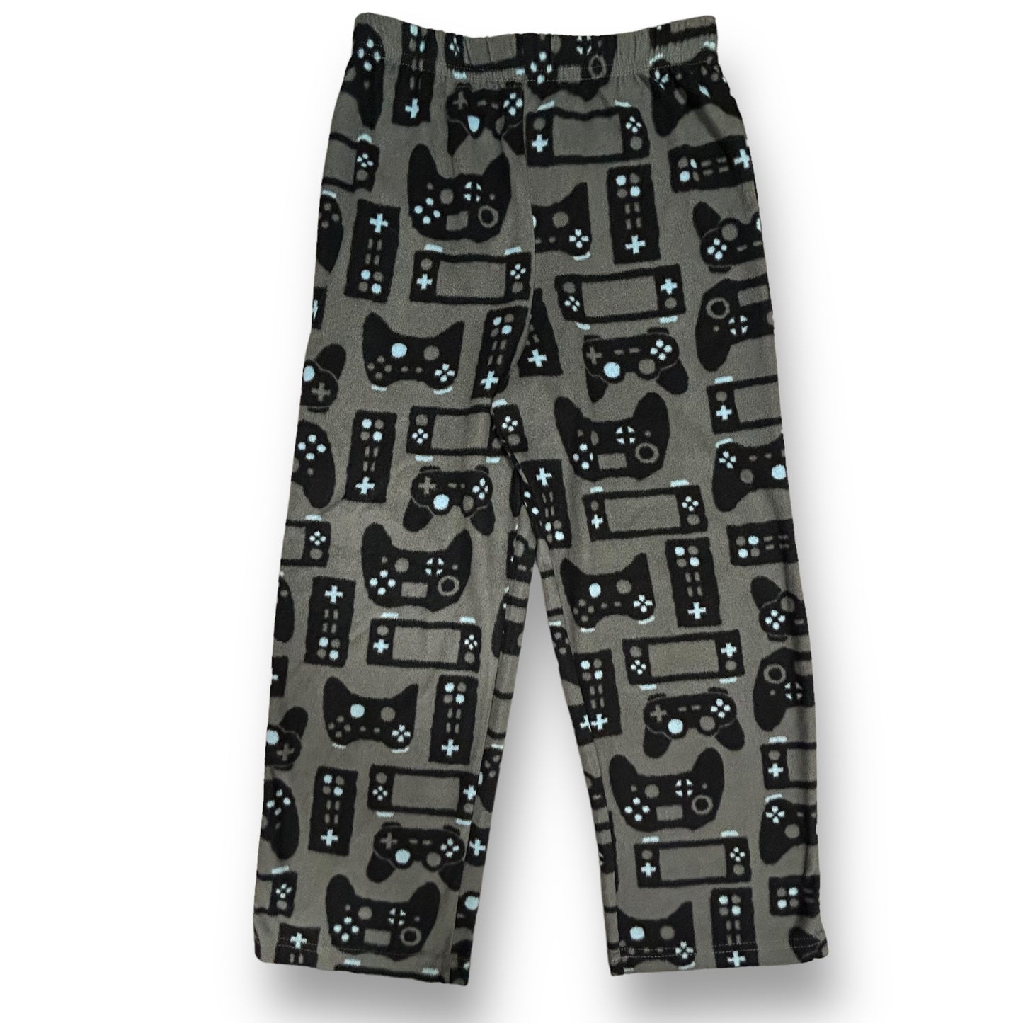Boys Cuddl Duds Size 8 YMD Gray Fleece Gamer Pajama Pants