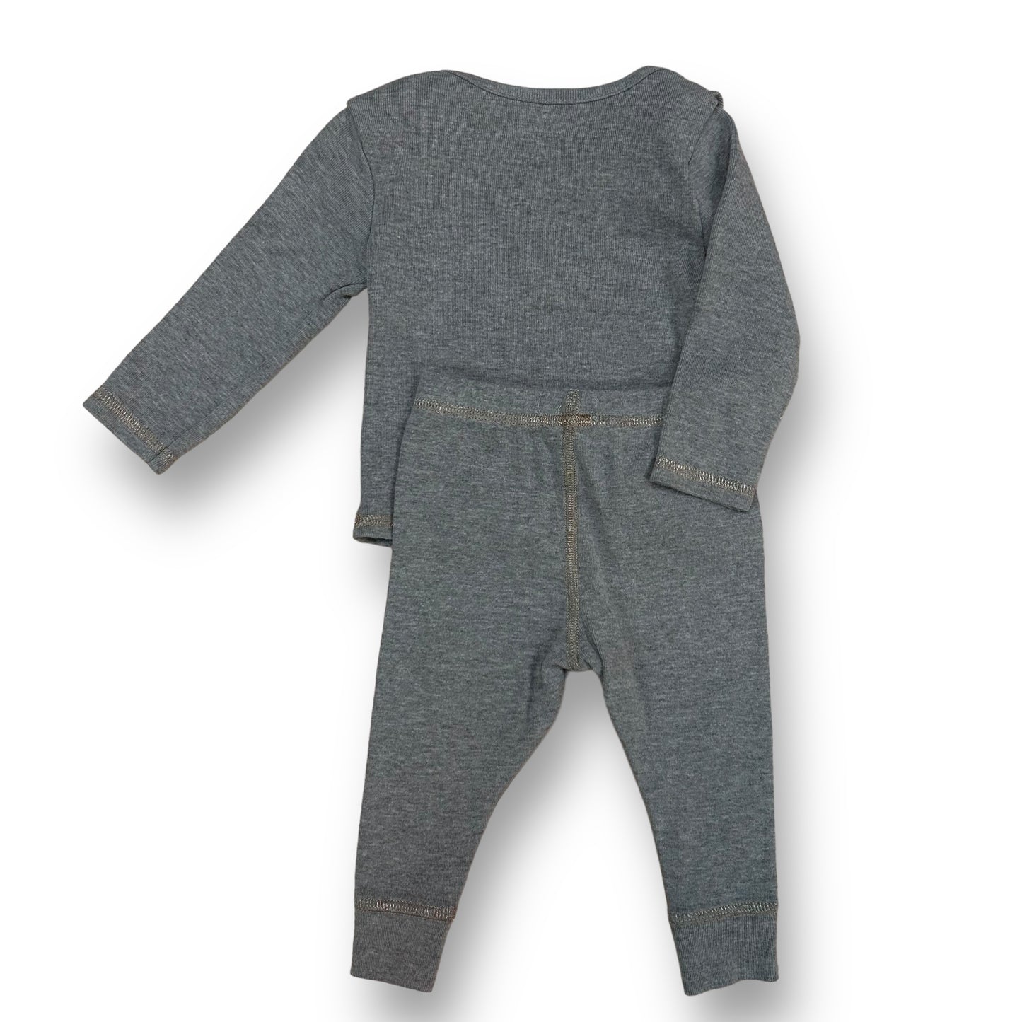 Girls Mudpie Size 0-3 Months Gray Halloween Long Sleeve 2-Pc Outfit