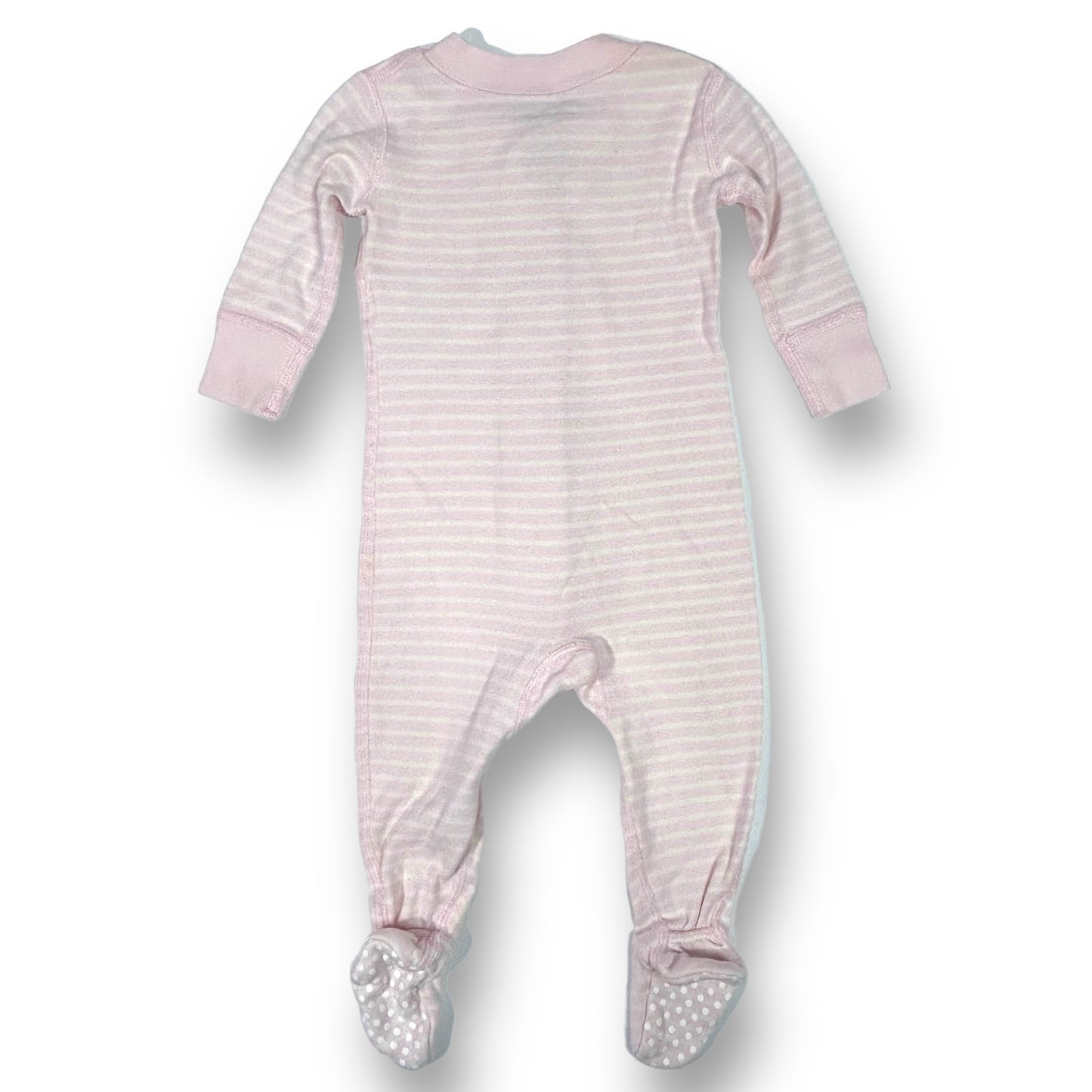 Girls Moon and Back by Hanna Andersson Size 3-6 Months Pink Footie Sleeper