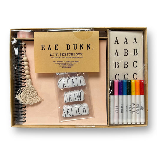 NEW! Rae Dunn DIY Sketchbook Complete Crafting Kit