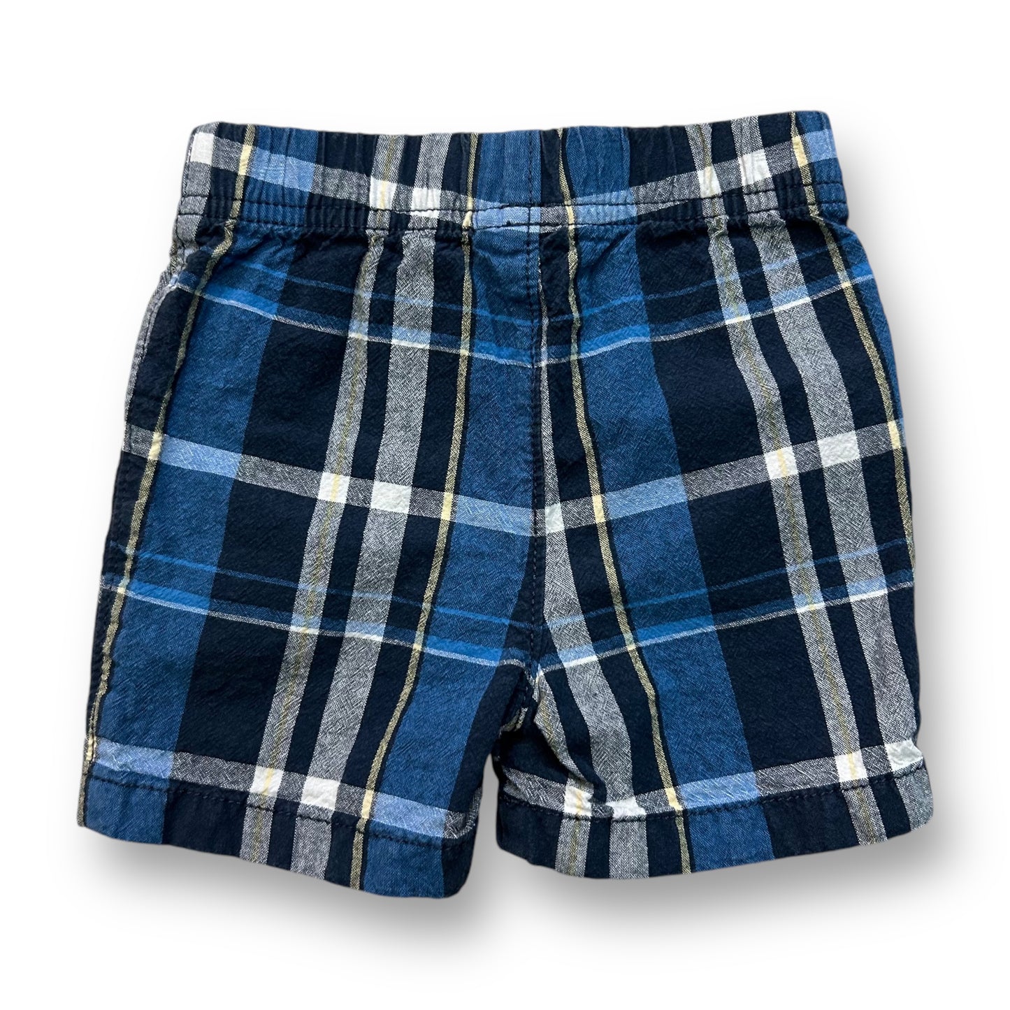 Jumping Beans Toddler Boy Size 18 Months Blue Plaid Pull-On Shorts