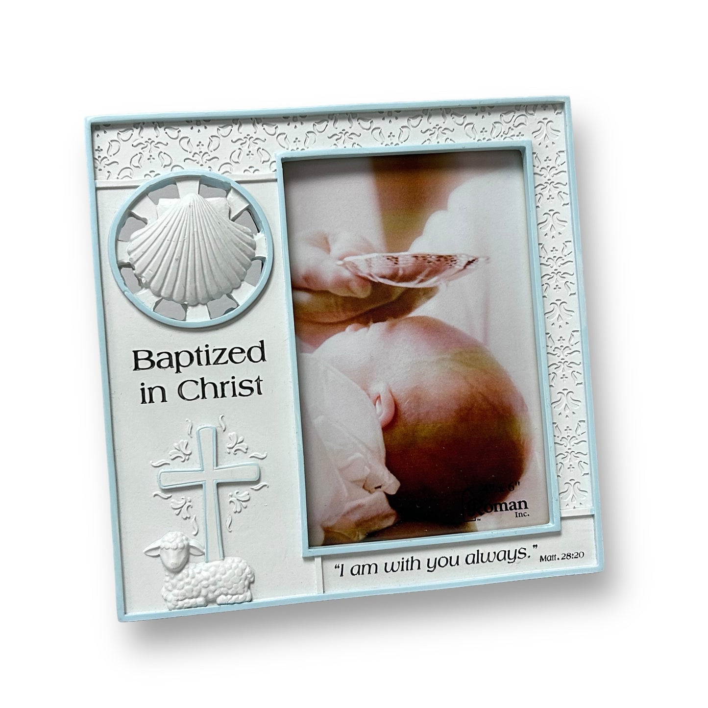 Baby Baptism Gift 4x6 Photo Frame Baptized In Christ Church Dedication