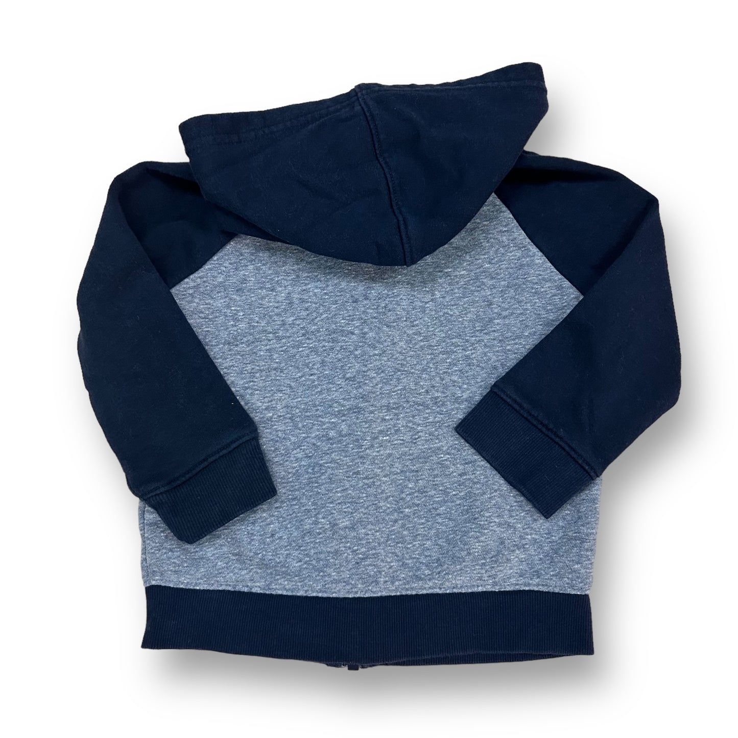 Boys Cat & Jack Size 2T Blue Two-Tone Zippered Hoodie