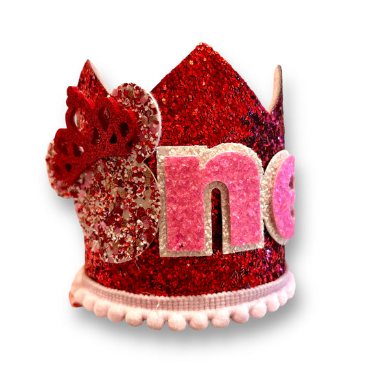 Sparkle Minnie 1st Birthday Crown