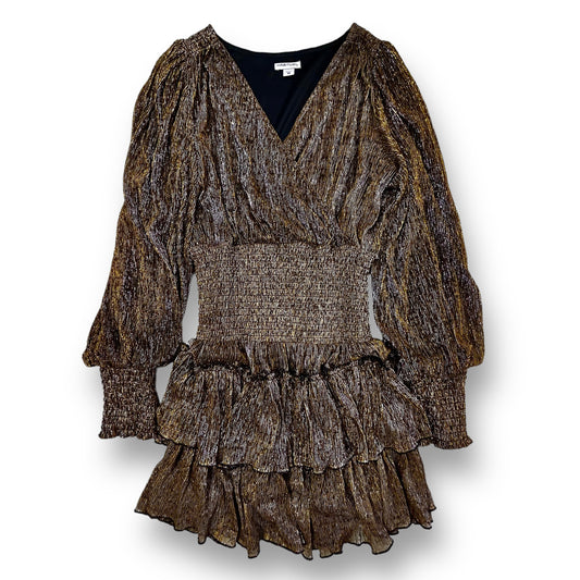 Habitual Girl Size 14 Youth Shimmery Tiered Long Sleeve Party Dress