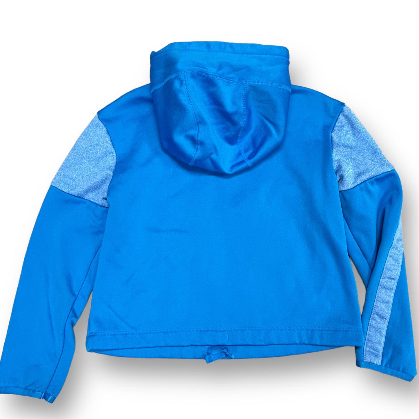 Girls Nike Dri-Fit Size 10/12 YMD Light Blue Logo Pocket Hoodie