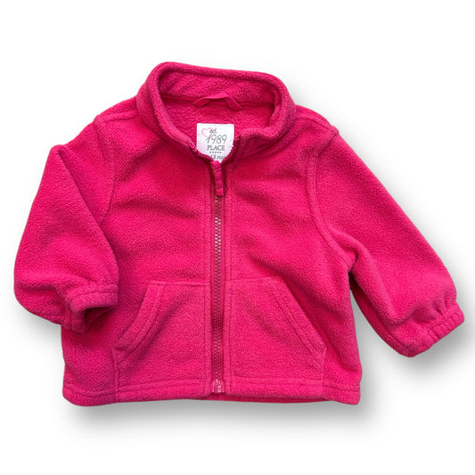 Girls Children's Place Size 9-12 Months Pink Zippered Fleece Sweatshirt