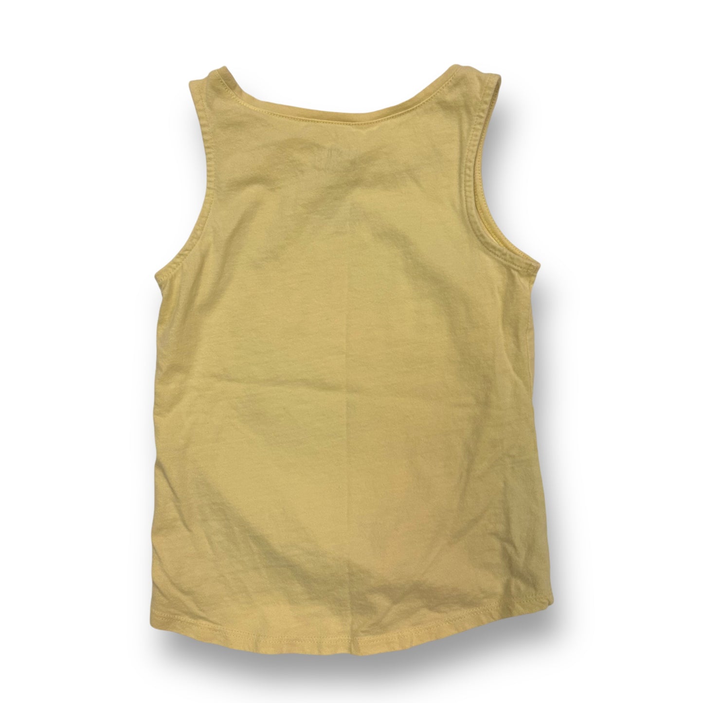 Jumping Beans Girls Size 4T Yellow Aloha Tie-Front Beach Theme Tank Top