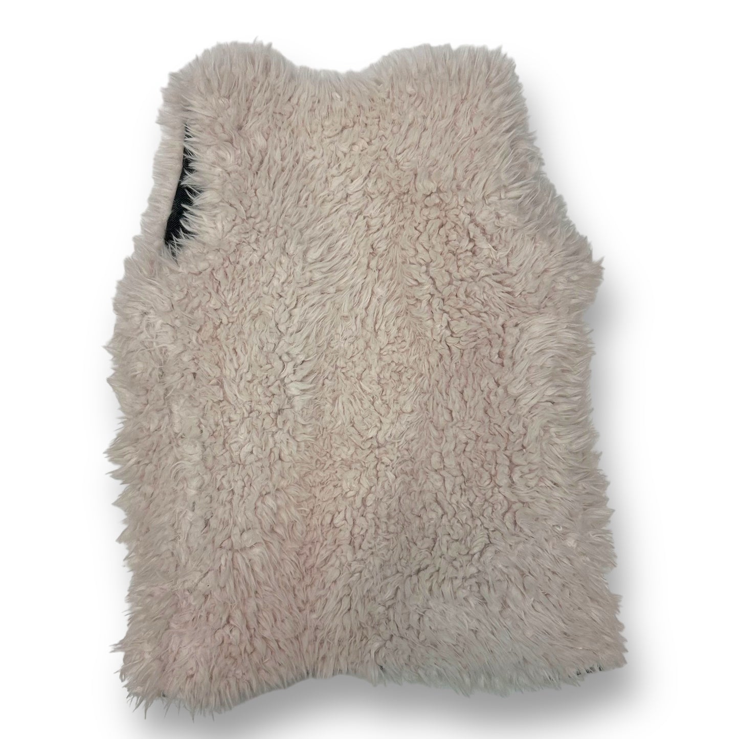 TruLuv Girls Size 10 Youth Medium Buttercream Ivory Open Front Faux Fur Vest