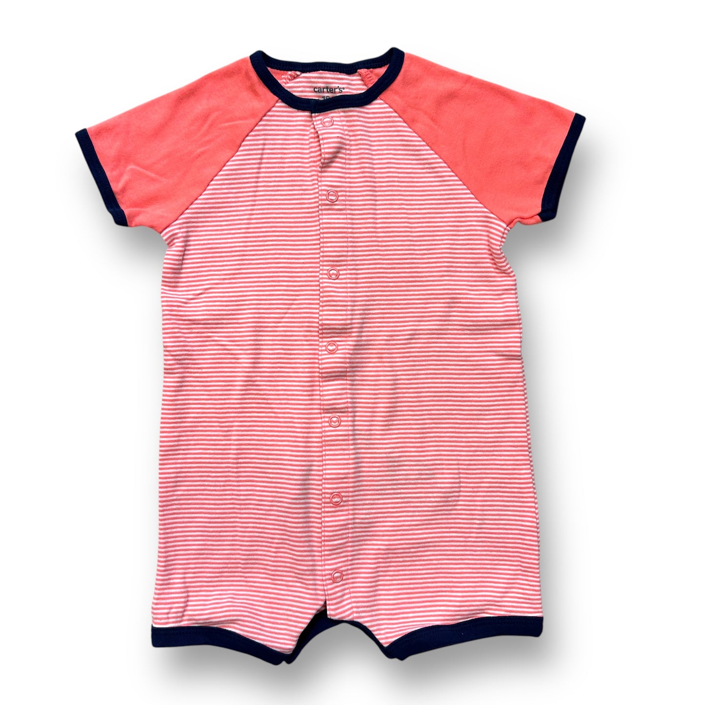 Carter's Boys Size 18 Months Scuba Shark Snap Up Striped Romper