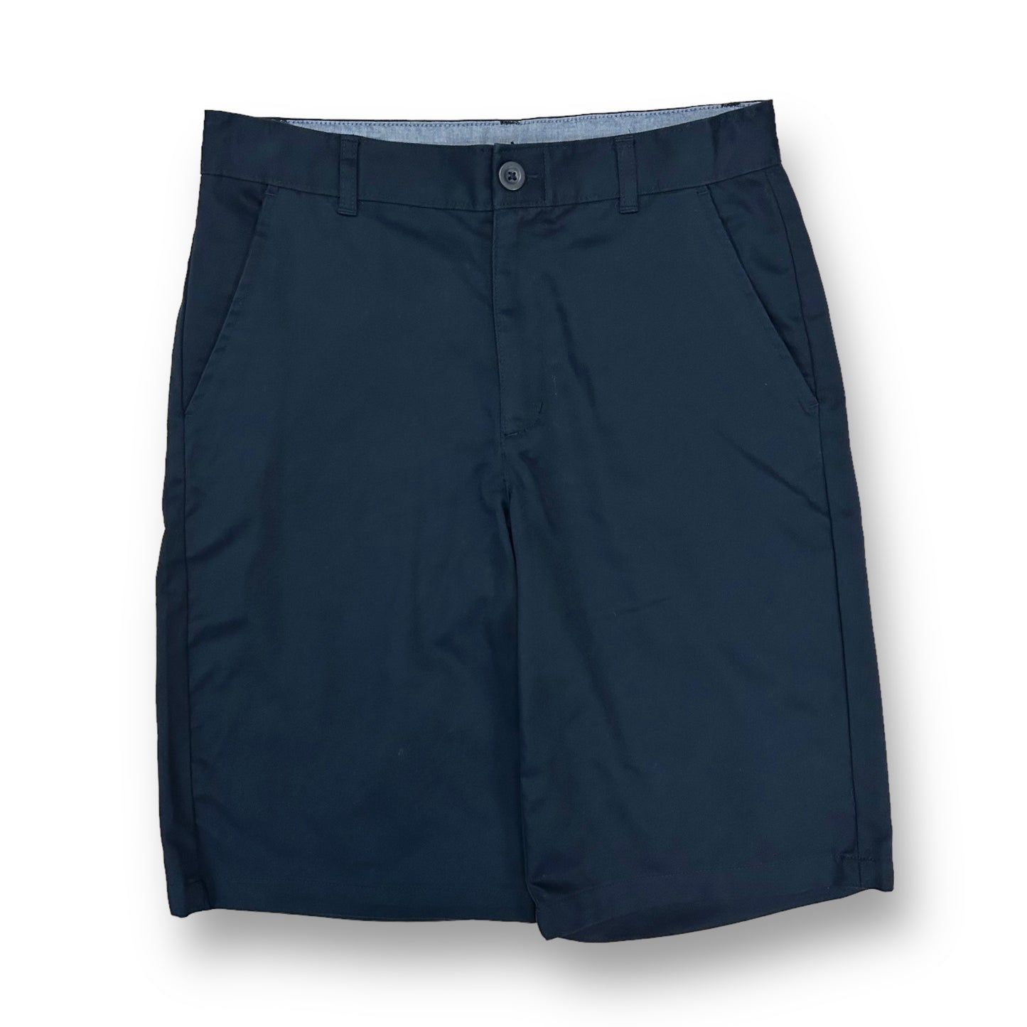 Chaps Boys Youth Size 16 Navy Adjustable Waist Khaki Chino Shorts