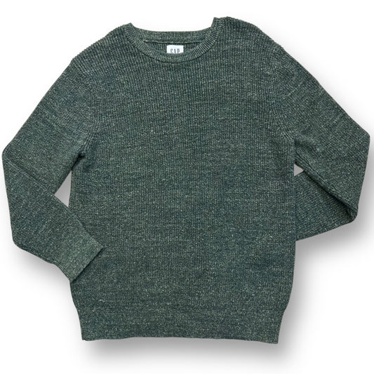 Boys Gap Size 10 L Hunter Green Knit Pullover Sweater