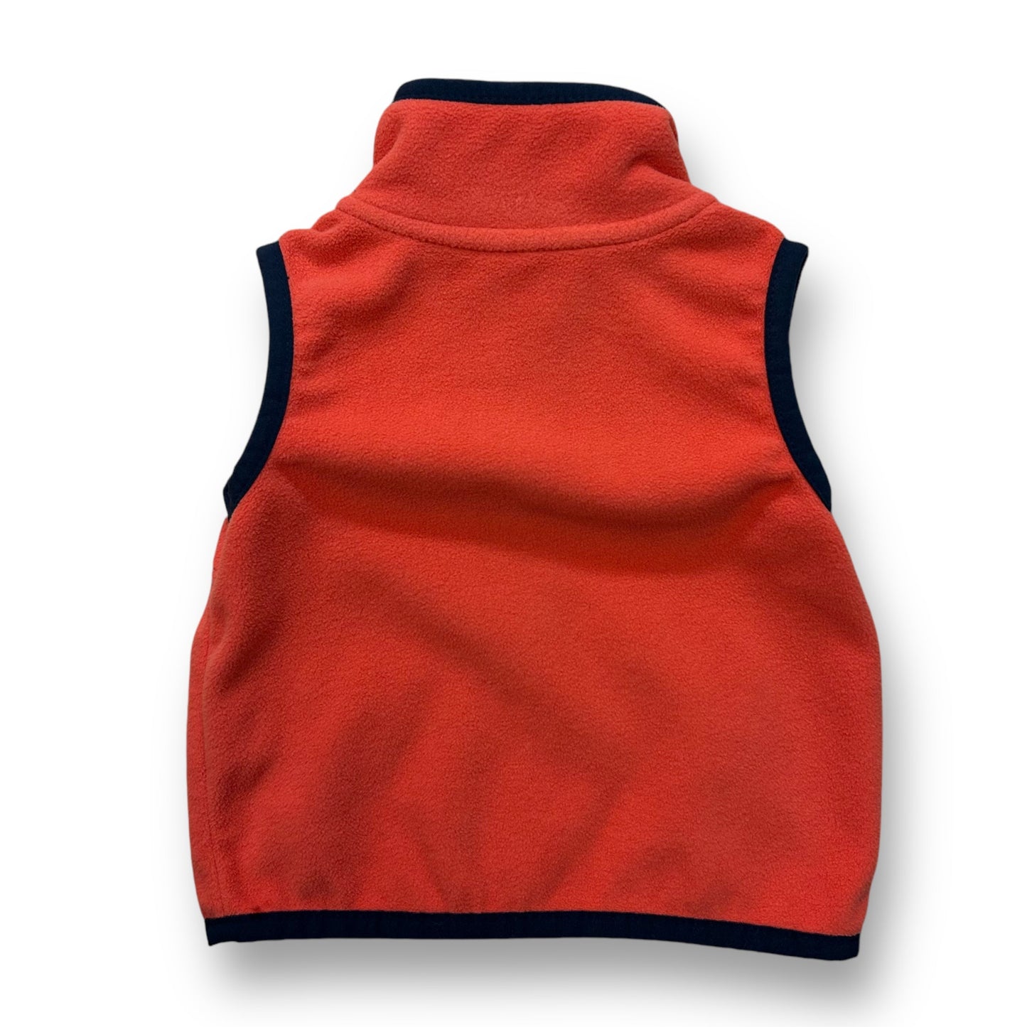 Carter's Baby Boy Orange Fleece Vest Size 6 Months Full Zip with Pockets