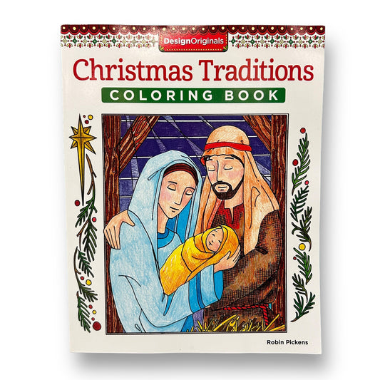 NEW! Design Originals Christmas Traditions Coloring Book