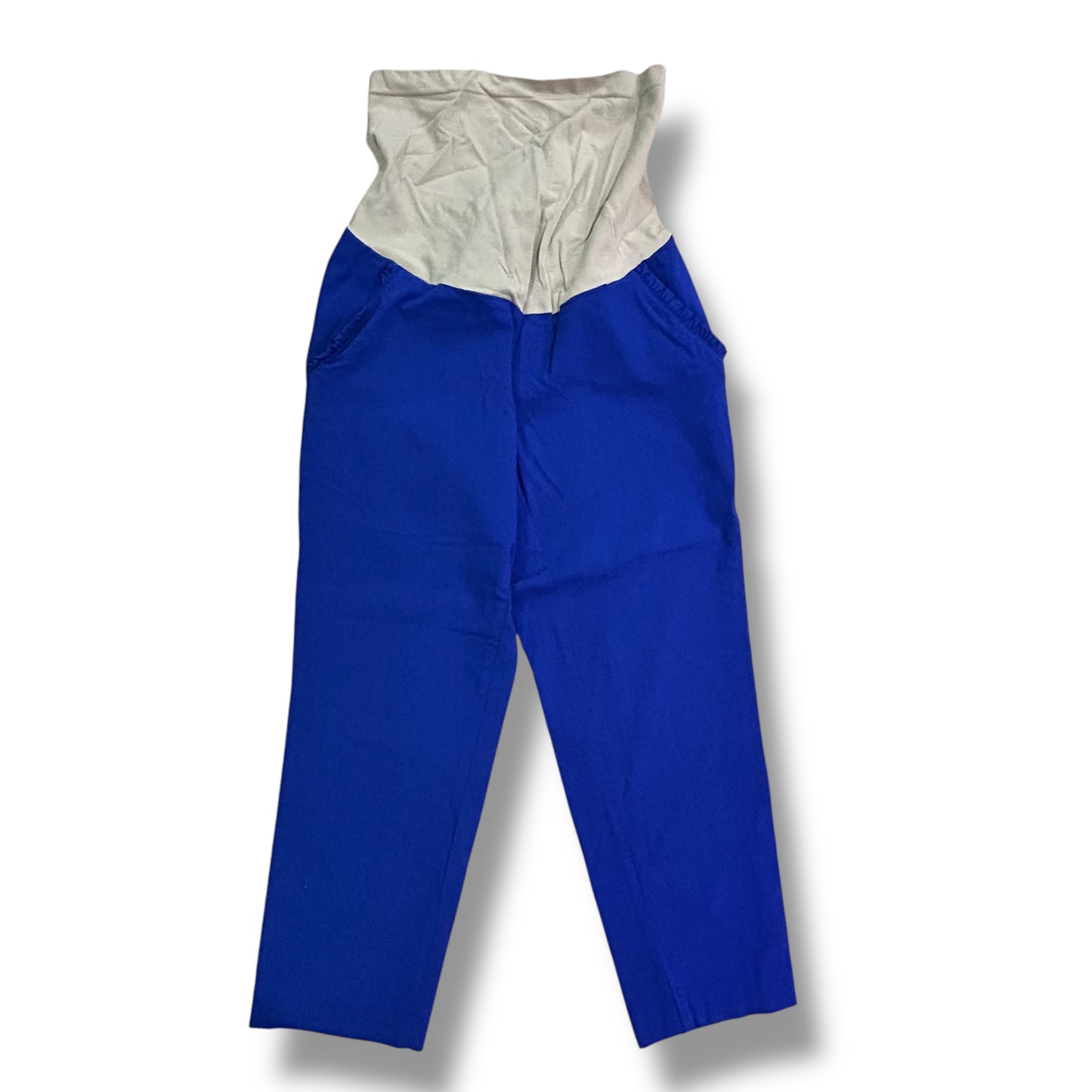 Motherhood Size M Royal Blue Full Panel Maternity Dress Capris