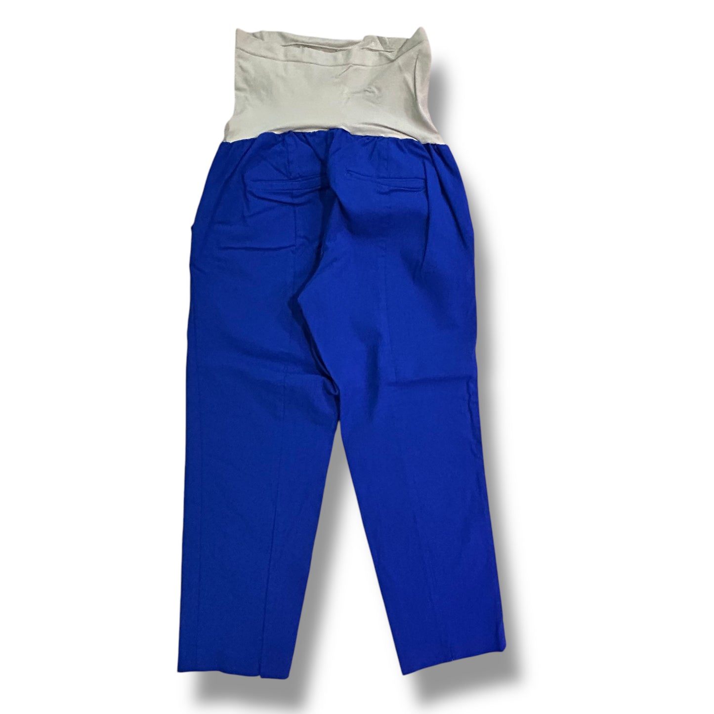 Motherhood Size M Royal Blue Full Panel Maternity Dress Capris