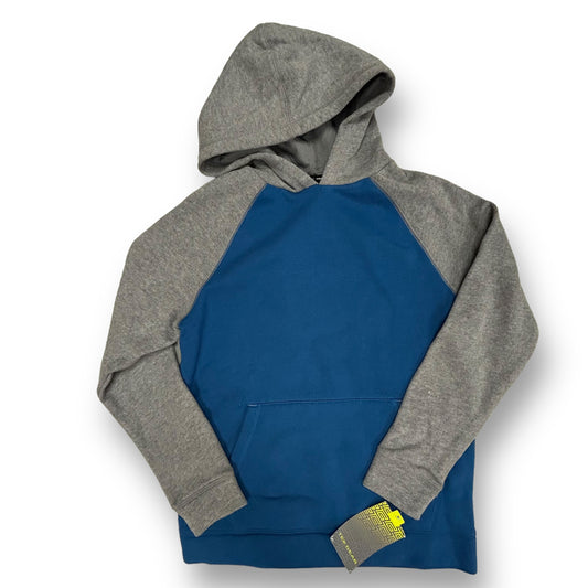 NEW! Boys Tek Gear Size 10/12 YMD Blue & Gray Pocket Hoodie
