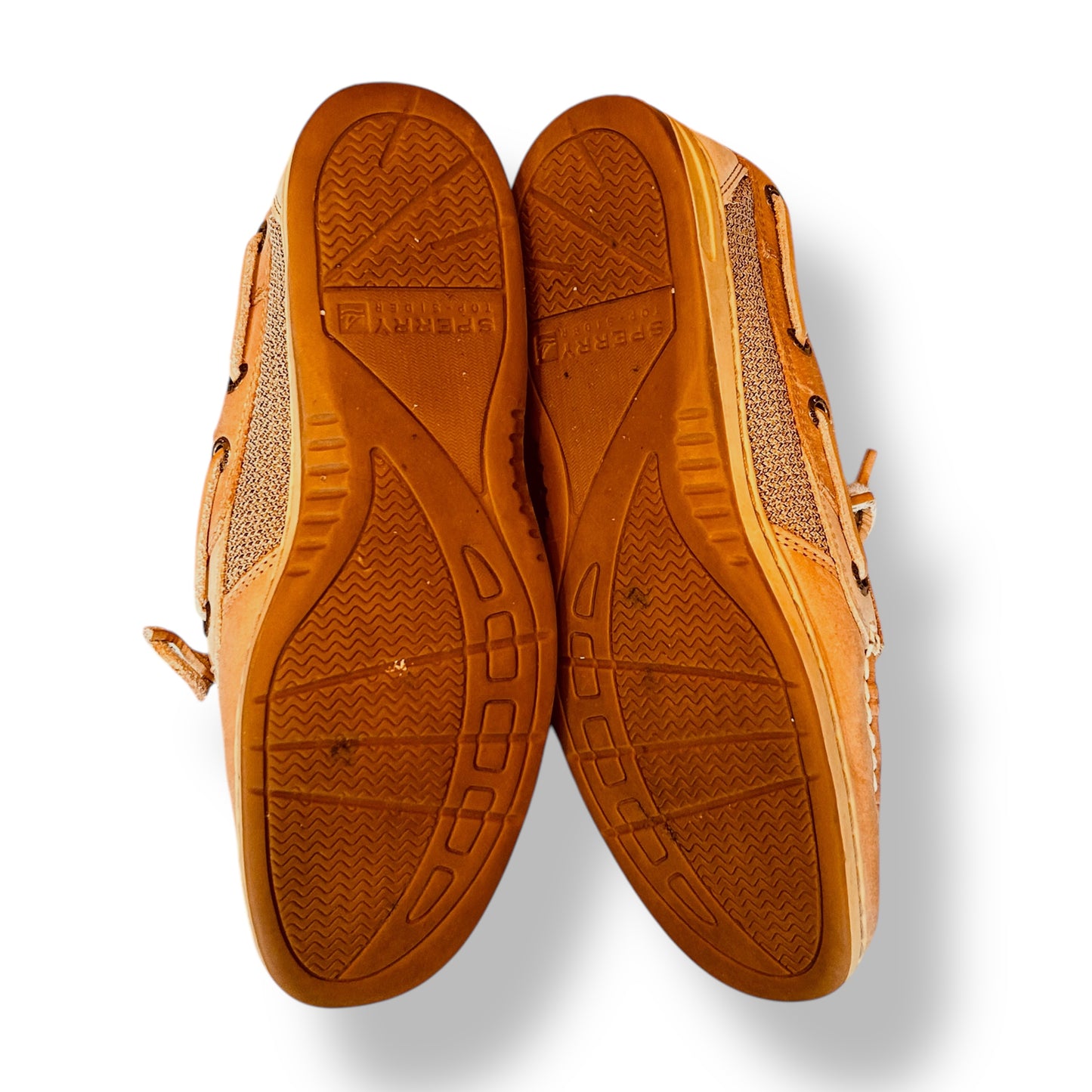 Sperry Top-Sider Angelfish Size 6.5 Women's Slip On Beige Leather Boat Shoes