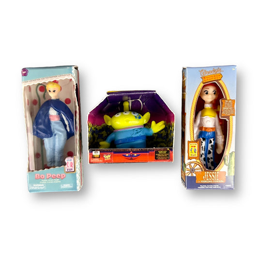 Disney Mini Brands Toy Story Jessie, Bo Peep, and Spacecrain Alien Collection