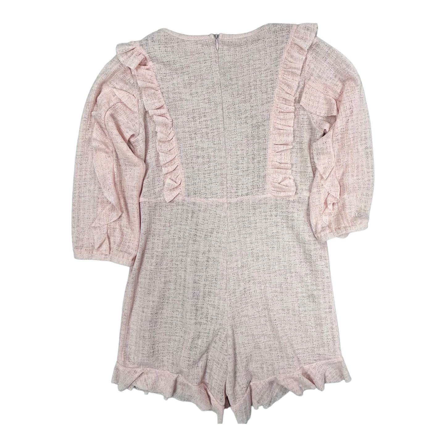 Mia Joy Youth Girls Size 12 Ruffled Peach Boutique One Piece Romper